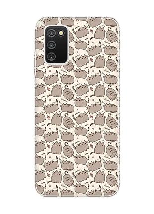 Чехол на samsung galaxy a03s пушин котики (принт 411)