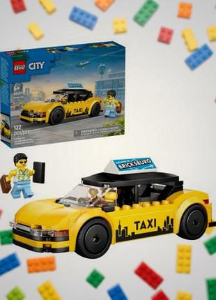 Lego city 60487 жовте таксі