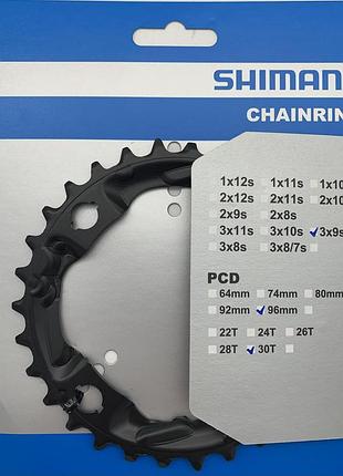 Звезда для шатунов shimano alivio m4000 30t (cmk039)