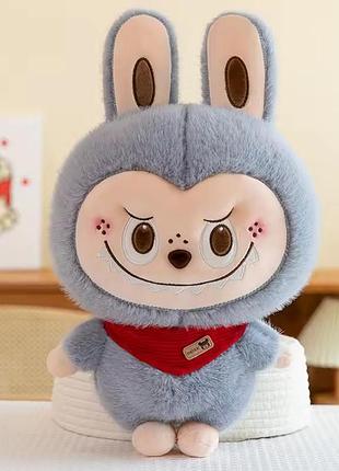 Мягкая игрушка sunti лабубу labubu labubuthe monsters 25 серая см