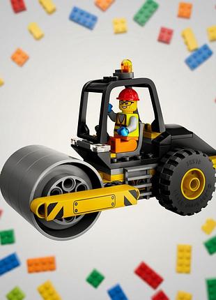Lego city 60401 будівельний паровий каток