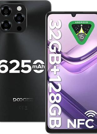 Doogee note 58 128gb, 8gb ram (до 32gb), 4g lte, dual sim, android, starry black