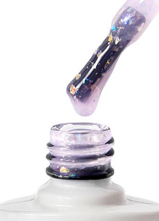 Цветная база nice for you spring base №10 purple potal лавандовая с поталью 8.5 г