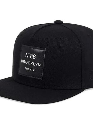 Кепка / бейсболка з прямим козирком №86 brooklyn