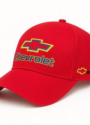 Яркая мужская бейсболка sport line с логотипом chevrolet