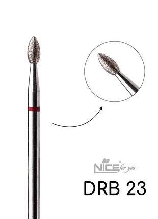 Фреза алмазна nice for you полум’я drb 23 червоне («почка»)