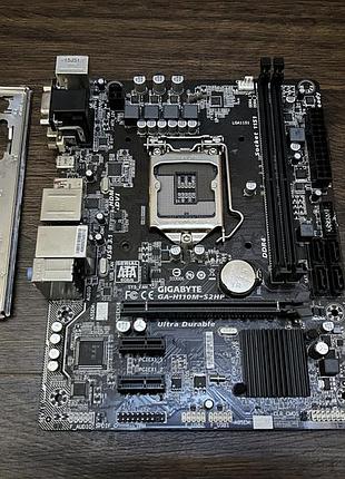 Материнская плата gigabyte ga-h110m-s2hp (s1151, intel h110) б/у