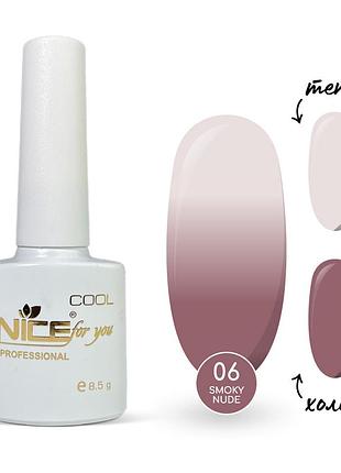 Термо-база nice for you smoky nude №06 warm pink пудрово-розовая 8.5 г