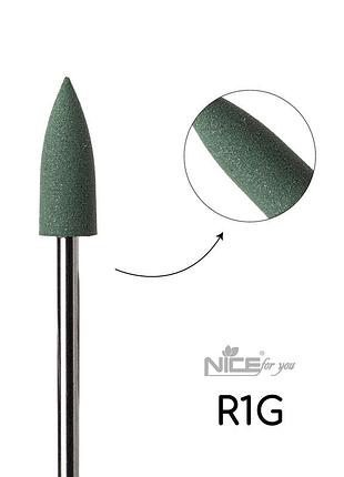 Силіконова фреза nice for you конус середній зелений r1g
