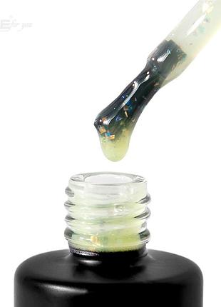 Цветная база nice for you spring base №02 lemon potal лимонная с поталью 12 г