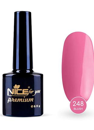 Гель-лак nice for you blush premium №248 китайский розовый 8.5 г