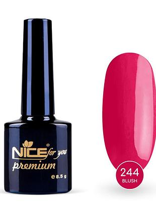 Гель-лак nice for you blush premium №244 маджента 8.5 г