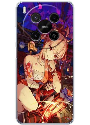 Чехол силиконовый с картинкой на zte nubia v70 max (аниме, anime)