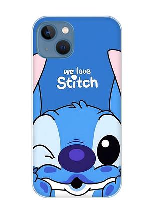 Чехол на apple iphone 13 стич (принт 410)