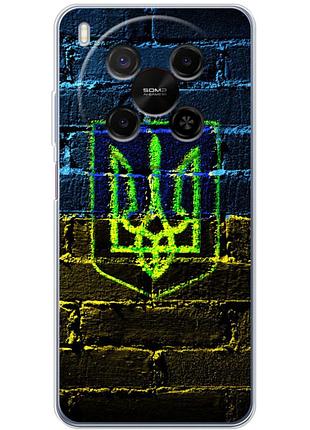 Чехол силиконовый с картинкой на zte nubia v70 max (патриотический, герб украины)
