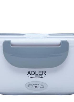Ланч бокс с подогревом с ложкой не протекает для обеда adler ad 4474 1.1 л до 50°c серый