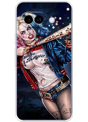Чехол силиконовый с картинкой на google pixel 9a (харли квинн, harley quinn)