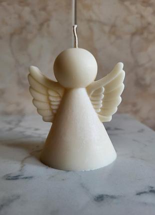Свечка ангел 👼 из соевого воска ручной работы
