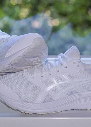 Кроссовки asics jolt 4 run unisex 1012b421-100 premium all white 40 р. оригинал