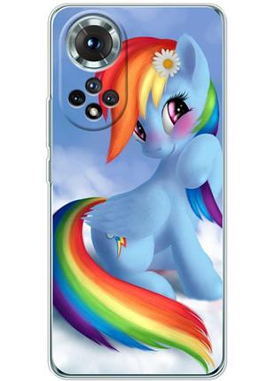 Чехол силиконовый с картинкой на huawei honor 50 (литл пони, my little pony)