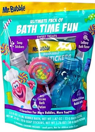Подарунковий набір для купання у ванній mr.bubble ultimate pack of bath time fun sweet treats