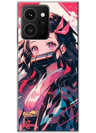 Чехол силиконовый с картинкой на hmd skyline (аниме, anime)