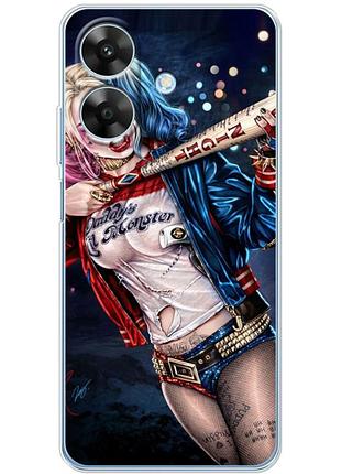 Чохол силіконовий з картинкою на realme note 60x (харли квинн, harley quinn)