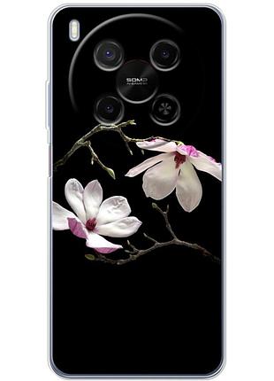 Чехол силиконовый с картинкой на zte nubia v70 max (цветок, монголия)