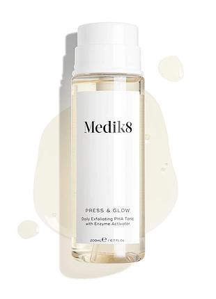Medik8 press & glow daily exfoliating pha tonic with enzyme activator ежедневный отшелушивающий тоник с pha кислотами и энзимным а