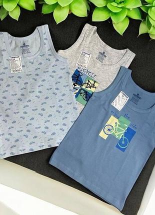 Майки 3 шт хлопок для мальчика baykar арт 2524 5-146-152 см 9-10 лет