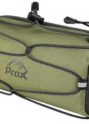 Велосумка prox nebraska 308 на руль, зеленая (a-sp-0289)
