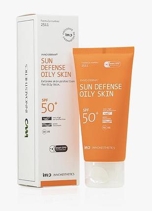 Innoaesthetics inno-derma sun defense oily skin spf 50+ солнцезащитный крем для жирной кожи 60 мл