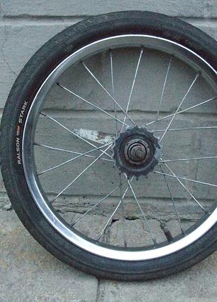 Продам заднее колесо 16" с покрышкой ralson stark в сборе для детского велосипеда
