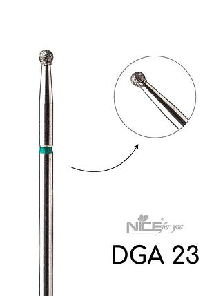Фреза алмазная nice for you шар dga 23 зеленый