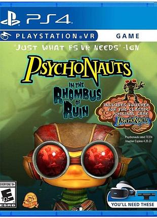Psychonauts in the rhombus of ruin vr ,eng, б/у, playstation 4 vr (ps4) пс4