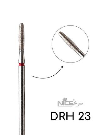 Фреза алмазна nice for you циліндр drh 23 червоний