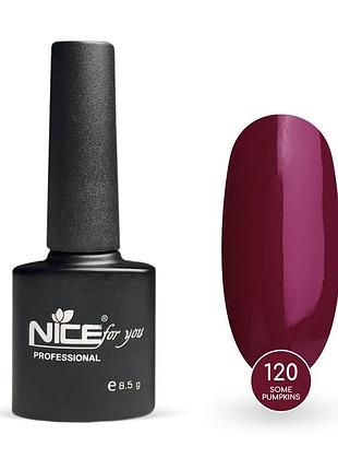 Гель-лак nice for you some pumpkins basic №120 ежевичный 8.5 г