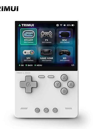 Приставка игровая консоль trimui brick 64 gb white (~5000 игр)