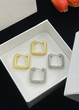 Серьги повседневные версаче люкс качество