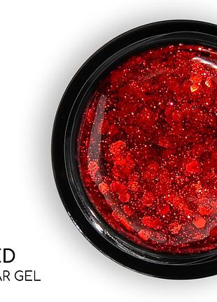 Стар гель nice for you star gel №08 красный 5 г