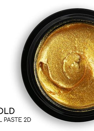 Гель-паста для дизайну nice for you gel paste 2d gold золото 5 г