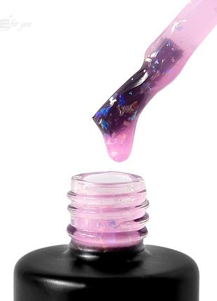 Цветная база nice for you spring base №06 pink potal розовая с поталью 12 г