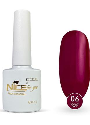 Цветная база nice for you color base №006 ежевичная 8.5 г