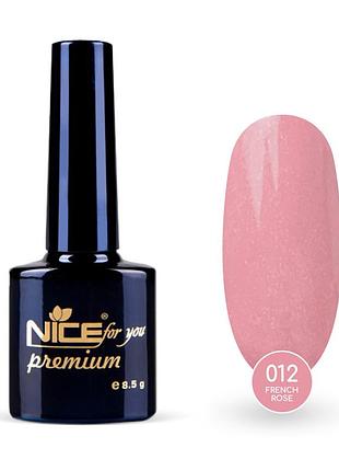 Гель-лак nice for you french rose premium №012 персиково-розовый 8.5 г