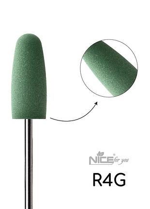 Силіконова фреза nice for you циліндр зелений r4g