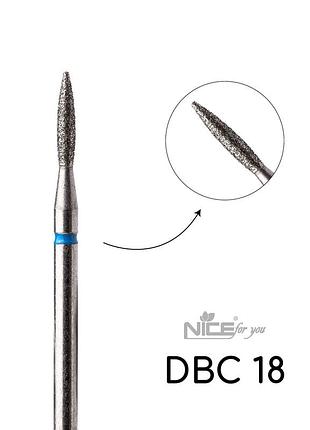 Фреза алмазная nice for you пламя dbс 18 синее