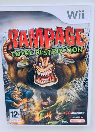 Rampage total destruction, б/у, английская версия - диск nintendo wii