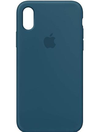 Чехол fiji silicone case для apple iphone xr бампер накладка full soft cosmos blue