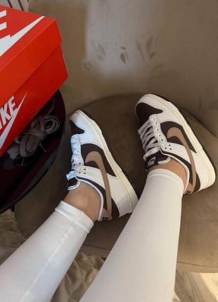 Nike dunk low next nature white&brown