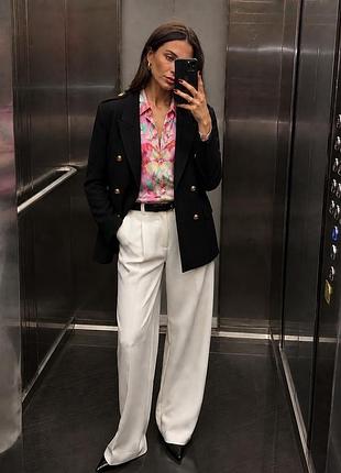 Пиджак с рубашкой zara